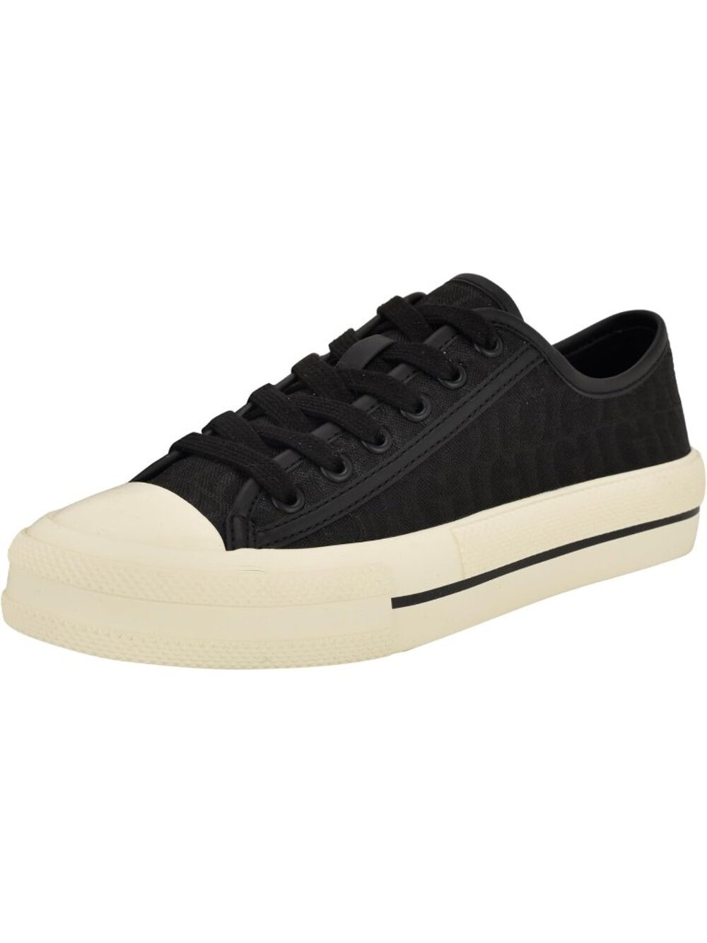 Womens Black Polyurethane Guess Carey G Pattern Casual Shoes Fashion Sneakers